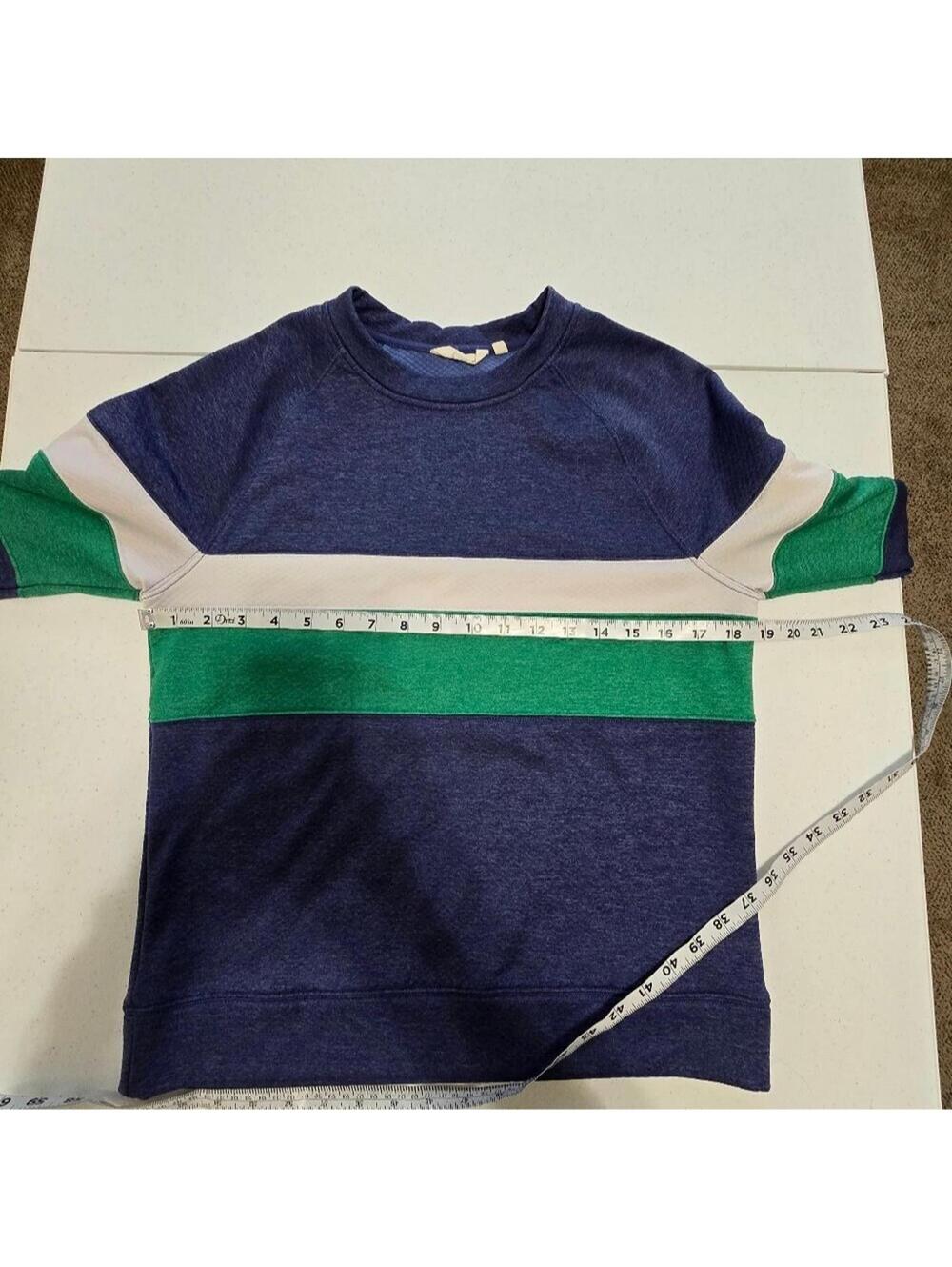 Cotopaxi Blue and Green Striped Sweatshirt - Picture 4 of 8